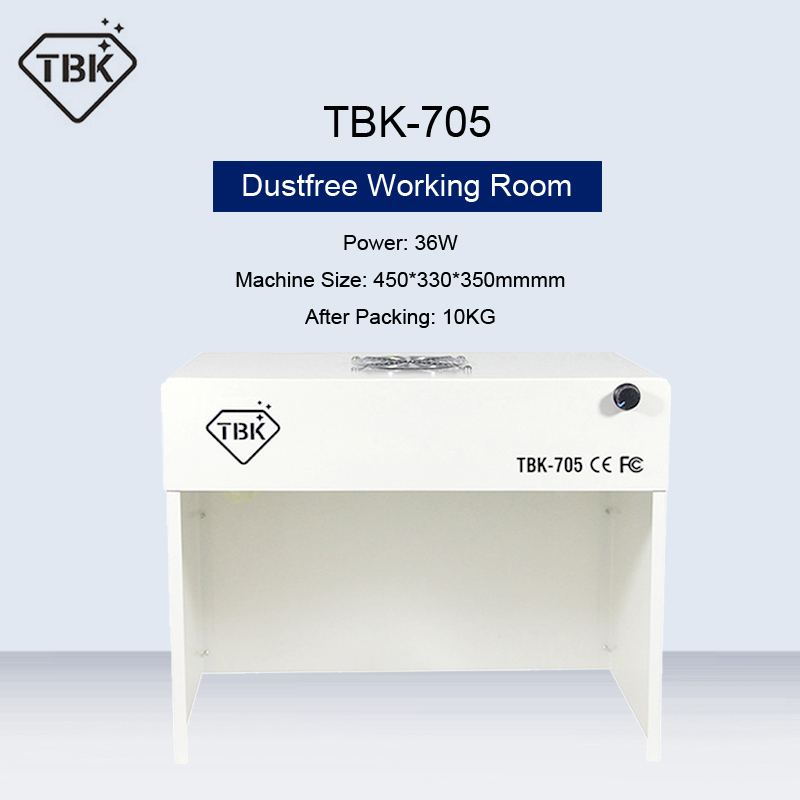 TBK-705 Mini Dustfree Working Room Cleaning Dust-Free Working Room Bench Table Phone Motherboard Repair Anti-Dust Free
TBK-705 Mini Dustfree Working Room Cleaning Dust-Free Working Room Bench Table Phone Motherboard Repair Anti-Dust Free