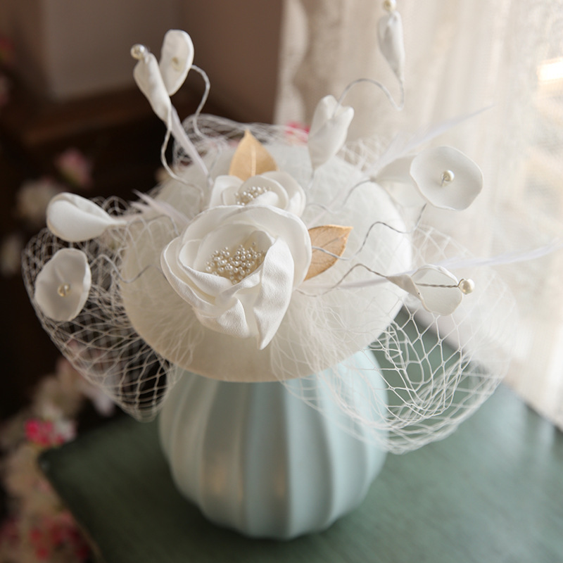 Elegant Cap Fedoras Dress Women Linen Felt Top Hat Party Mesh Hat Ribbons And Pearl Fascinators Wedding Party Hats, White
Elegant Cap Fedoras Dress Women Linen Felt Top Hat Party Mesh Hat Ribbons And Pearl Fascinators Wedding Party Hats, White