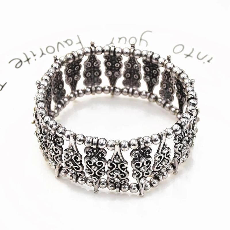 Vintage Bohemian Color Shining Crystal Rhinestone Sequins Cuff Bracelets Bangle For Women Jewelry Design bracelet femme
Vintage Bohemian Color Shining Crystal Rhinestone Sequins Cuff Bracelets Bangle For Women Jewelry Design bracelet femme