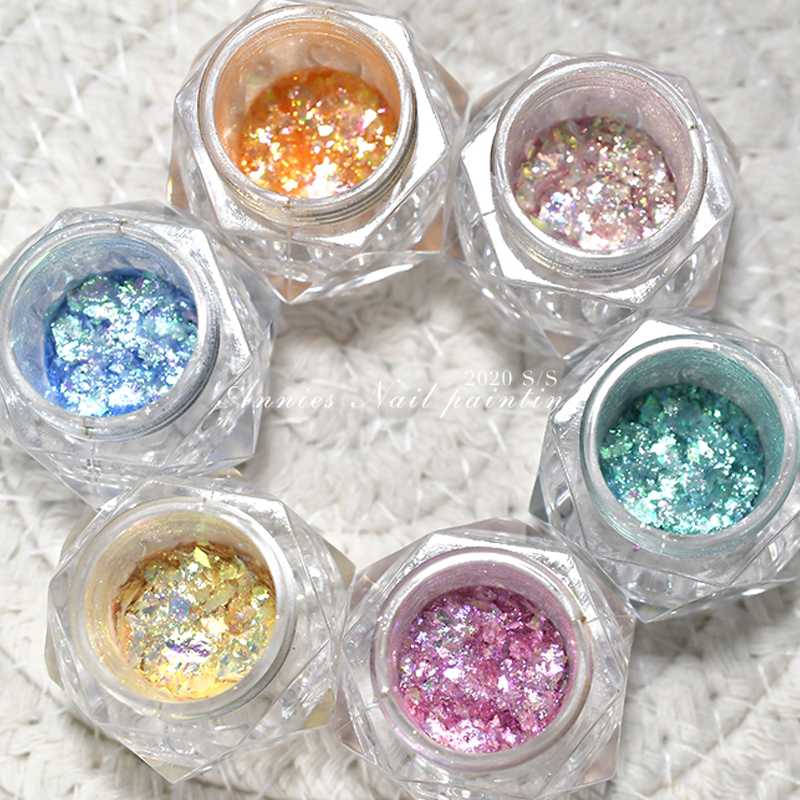 Nail Art Ultra-thin Opal Japanese Powder Dream Glitter Powder Ice Crystal Cloud Fine and Soft Mermaid Color Foil TJ2W3TY
Nail Art Ultra-thin Opal Japanese Powder Dream Glitter Powder Ice Crystal Cloud Fine and Soft Mermaid Color Foil TJ2W3TY