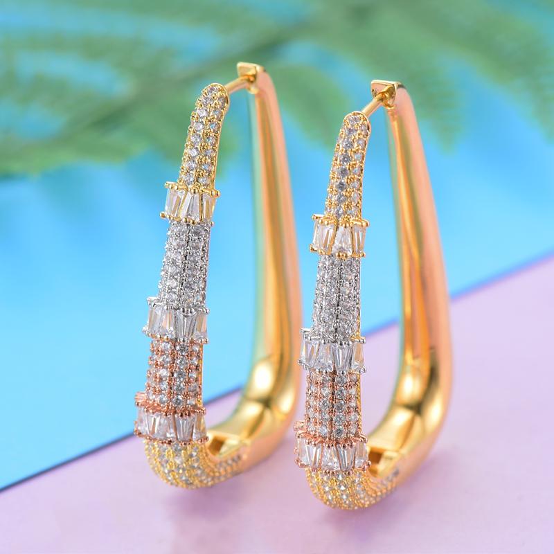 missvikki Handmade Fashion Simple Geometric Exaggeration Earrings Girls Popular Temperament Jewelry for Women Appointment Party
missvikki Handmade Fashion Simple Geometric Exaggeration Earrings Girls Popular Temperament Jewelry for Women Appointment Party