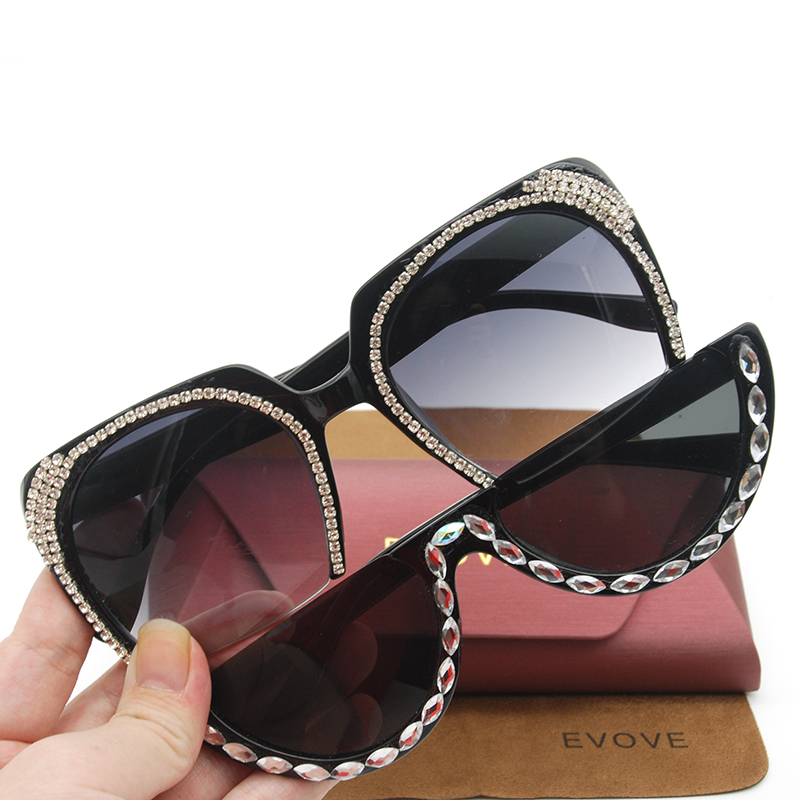 Evove Rhinestone Sunglasses Women Fashion Diamond DIY Sun Glasses for Woman Vintage Steampunk Shades Luxury Female Ladies 2020
Evove Rhinestone Sunglasses Women Fashion Diamond DIY Sun Glasses for Woman Vintage Steampunk Shades Luxury Female Ladies 2020