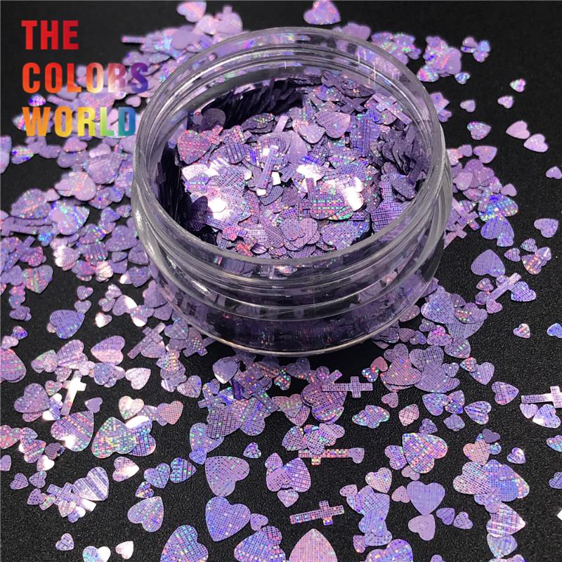 TCT-056 Love And Cross Mix Shape 12 Star Shinning Laser Color Nail Glitter Set For Nail Art Decoration Makeup DIY Decoration
TCT-056 Love And Cross Mix Shape 12 Star Shinning Laser Color Nail Glitter Set For Nail Art Decoration Makeup DIY Decoration