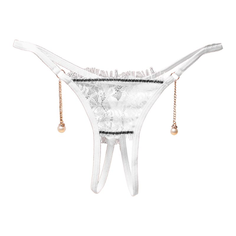 Women Crotchless Lingerie Eyelash Floral Lace Low-Rise G-String Pearl Drop Thong Q6PB, Pink
Women Crotchless Lingerie Eyelash Floral Lace Low-Rise G-String Pearl Drop Thong Q6PB, Pink
