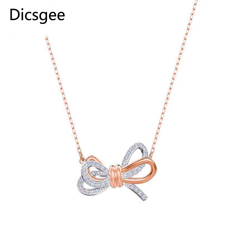 Dicsgee Fashion Jewelr Bowknot Necklace Full Zircon Choker Necklaces Style For Ladies Decorations Pendants
Dicsgee Fashion Jewelr Bowknot Necklace Full Zircon Choker Necklaces Style For Ladies Decorations Pendants