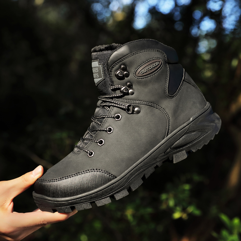 Men Boots Fashion Suede Leather Men's Snow Boots Winter Warm Plush Shoes Ankle Outdoor Hiking Footwear Size 40-47, Black
Men Boots Fashion Suede Leather Men's Snow Boots Winter Warm Plush Shoes Ankle Outdoor Hiking Footwear Size 40-47, Black