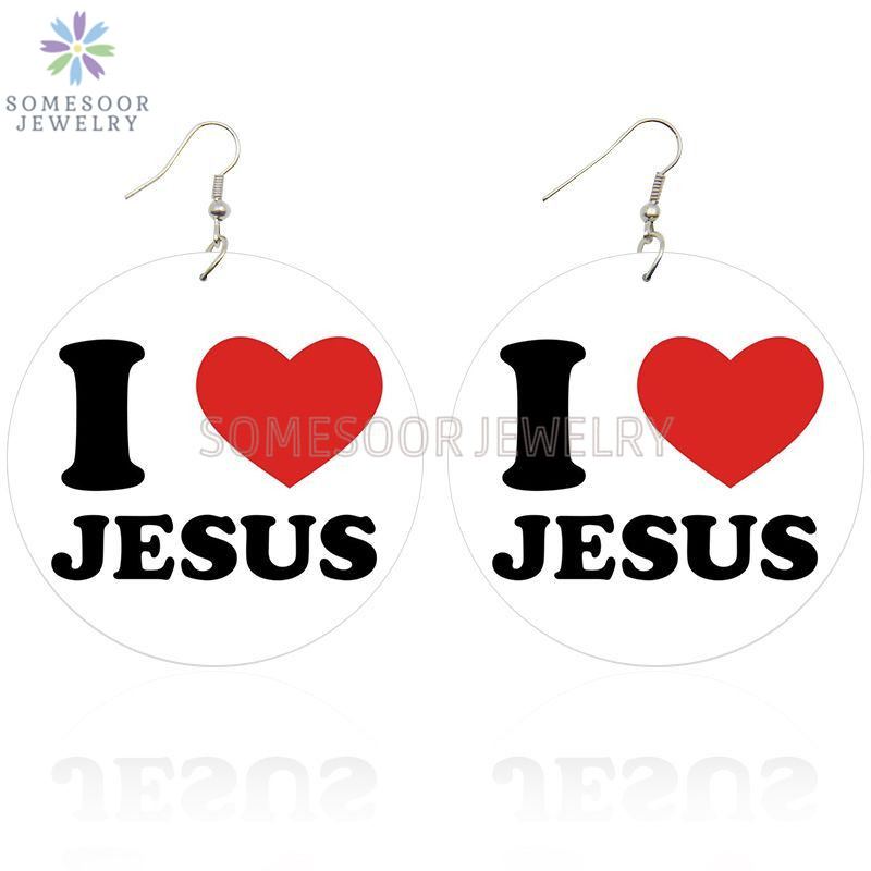 SOMESOOR I Love Jesus Both Sides Printed Wooden Drop Earrings God Blessed Style Wood Dangle Jewelry For Christian Women Gifts
SOMESOOR I Love Jesus Both Sides Printed Wooden Drop Earrings God Blessed Style Wood Dangle Jewelry For Christian Women Gifts
