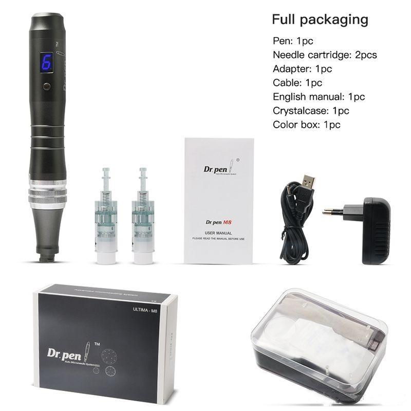 New Popular sale Dr pen M8-W/C 6 speed wired wireless MTS microneedle derma pen manufacturer micro needling therapy system