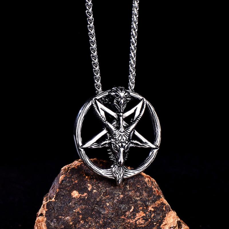 Stainless Steel Satan Vintage Skull Star of David Pendant Necklaces Punk Rock Evil Necklaces Jewelry For Him
Stainless Steel Satan Vintage Skull Star of David Pendant Necklaces Punk Rock Evil Necklaces Jewelry For Him