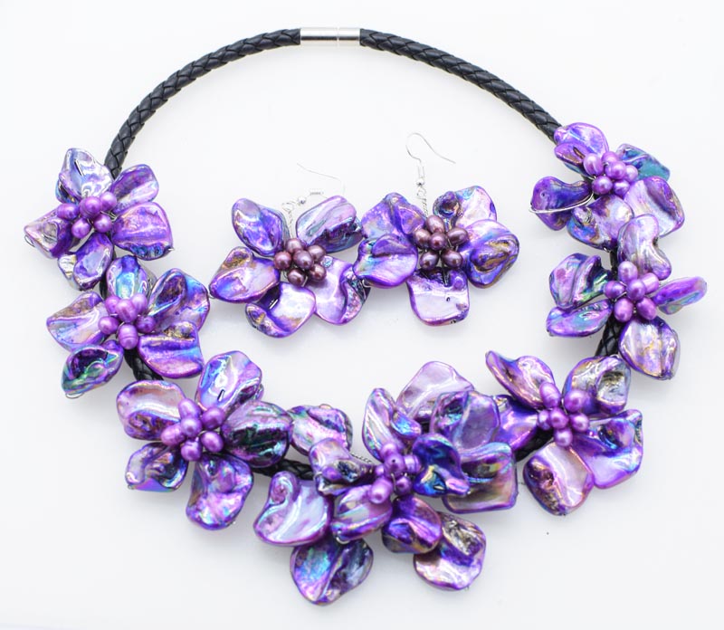 freshwater pearl rice and purple shell flower necklace nature 18inch nature FPPJ wholesale
freshwater pearl rice and purple shell flower necklace nature 18inch nature FPPJ wholesale