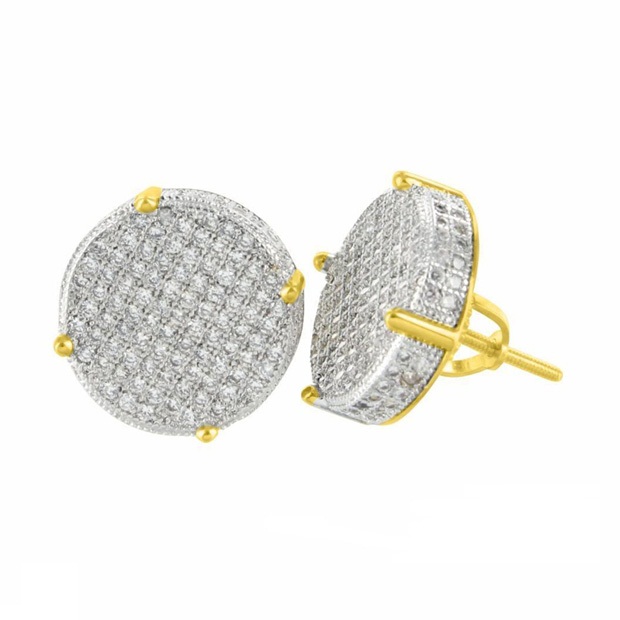 high quality 14mm round micro pave cubic zirconia rhodium/gold bling hip hop women/mens screwback earring
high quality 14mm round micro pave cubic zirconia rhodium/gold bling hip hop women/mens screwback earring