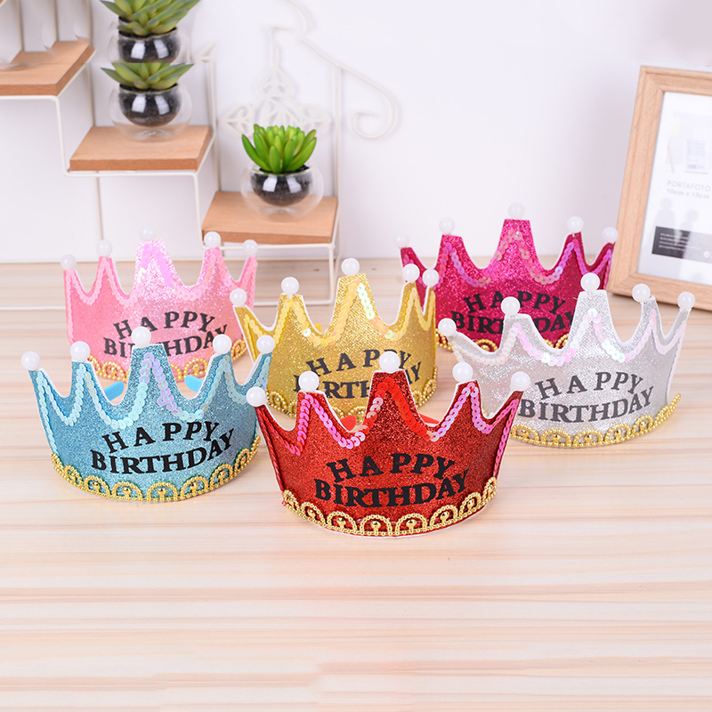 Children Birthday Party Dress up Supplies Hat Prince Princess Crown Cake Led Light Hoop Headdress Birthday Hat
Children Birthday Party Dress up Supplies Hat Prince Princess Crown Cake Led Light Hoop Headdress Birthday Hat