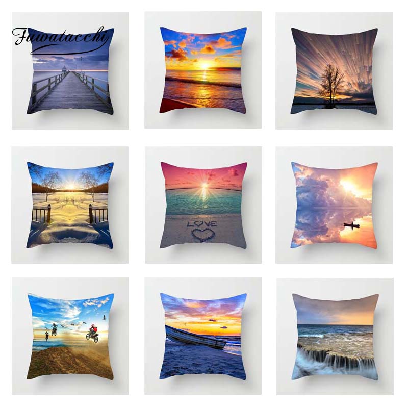Fuwatacchi Sunrise Scenic Cushion Cover Colorful Cloud Snow Throw Pillow Cover Decorative Pillow Sofa Pillowcase, Pc04928
Fuwatacchi Sunrise Scenic Cushion Cover Colorful Cloud Snow Throw Pillow Cover Decorative Pillow Sofa Pillowcase, Pc04928