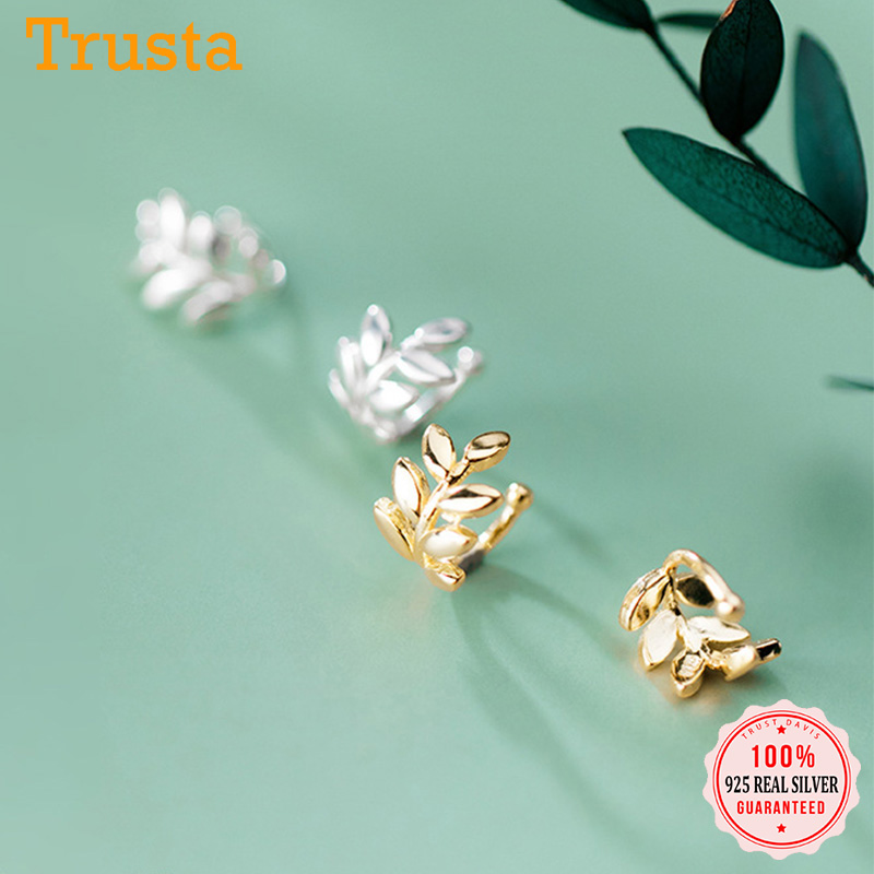 Trustdavis Real 925 Sterling Silver Sweet Leaves Ear Cuff Clip on Earrings For Women Without Piercing Earings Jewelry DA1819
Trustdavis Real 925 Sterling Silver Sweet Leaves Ear Cuff Clip on Earrings For Women Without Piercing Earings Jewelry DA1819