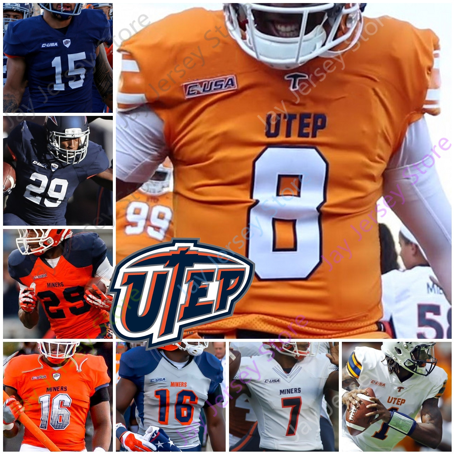 Custom UTEP Miners Football Jersey College Gavin Hardison Deion Hankins Brownholtz Reynaldo Flores Josh Fields Walter Dawn Jr. Tyrice Knight, White i
Custom UTEP Miners Football Jersey College Gavin Hardison Deion Hankins Brownholtz Reynaldo Flores Josh Fields Walter Dawn Jr. Tyrice Knight, White i