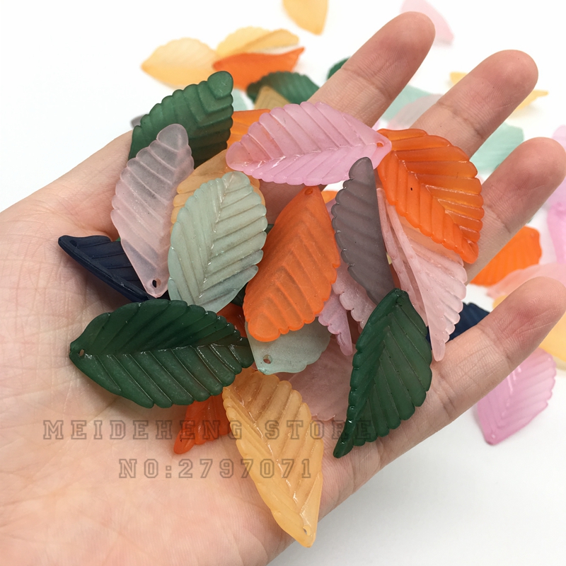 Acrylic Plastic Translucent Frosted leave Beads soft Artificial Navy Beads Fit Jewelry DIY Craft Accessories 31*18mm 30PCS/bag
Acrylic Plastic Translucent Frosted leave Beads soft Artificial Navy Beads Fit Jewelry DIY Craft Accessories 31*18mm 30PCS/bag