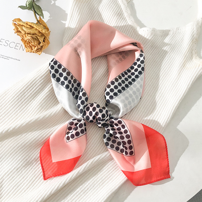 women's silk scarf fashion lady square scarves Scarf Multicolor Stripe Dots Print Kerchief Neck Wrap hair
women's silk scarf fashion lady square scarves Scarf Multicolor Stripe Dots Print Kerchief Neck Wrap hair