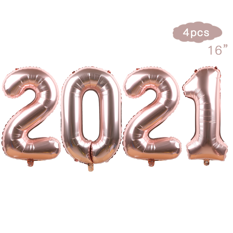 Party Decoration Happy Christmas Foil Balloons Santa Claus Snowman Tree Balloon Year 2021 Decorations Children Gift Box Ball Supplies