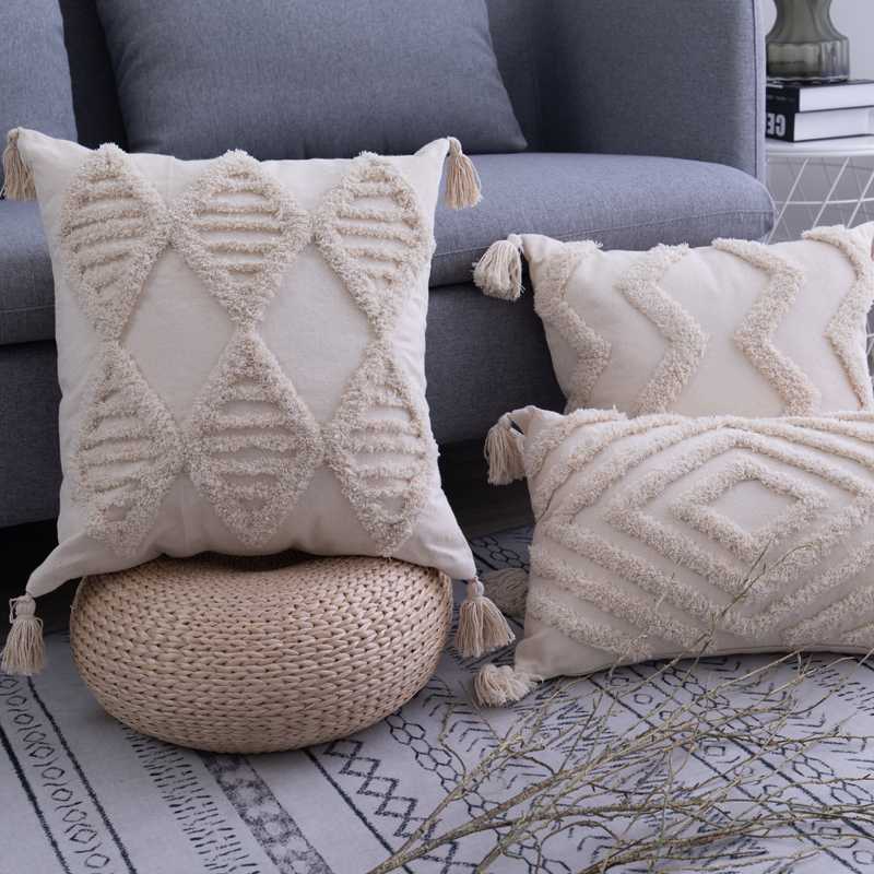 Bohemia Tassels Cushion Cover 45x 45cm/30x50cm Beige Pillow Cover Handmade Square boho living Room Bed RoomHome Decoration, Filler for square
Bohemia Tassels Cushion Cover 45x 45cm/30x50cm Beige Pillow Cover Handmade Square boho living Room Bed RoomHome Decoration, Filler for square