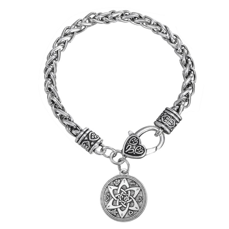 Skyrim Talisman For Poets Writers And Actors Solomon Pendant Lobster Clasp Thick Wheat Chain Bracelet for Men Drop Shipping
Skyrim Talisman For Poets Writers And Actors Solomon Pendant Lobster Clasp Thick Wheat Chain Bracelet for Men Drop Shipping