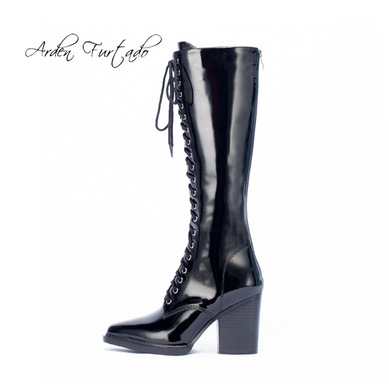 Arden Furtado 2020 autumn winter pointed toe cross tied woman shoes ladies red knee high boots chunky heels 8cm burgundy boots, Black
Arden Furtado 2020 autumn winter pointed toe cross tied woman shoes ladies red knee high boots chunky heels 8cm burgundy boots, Black