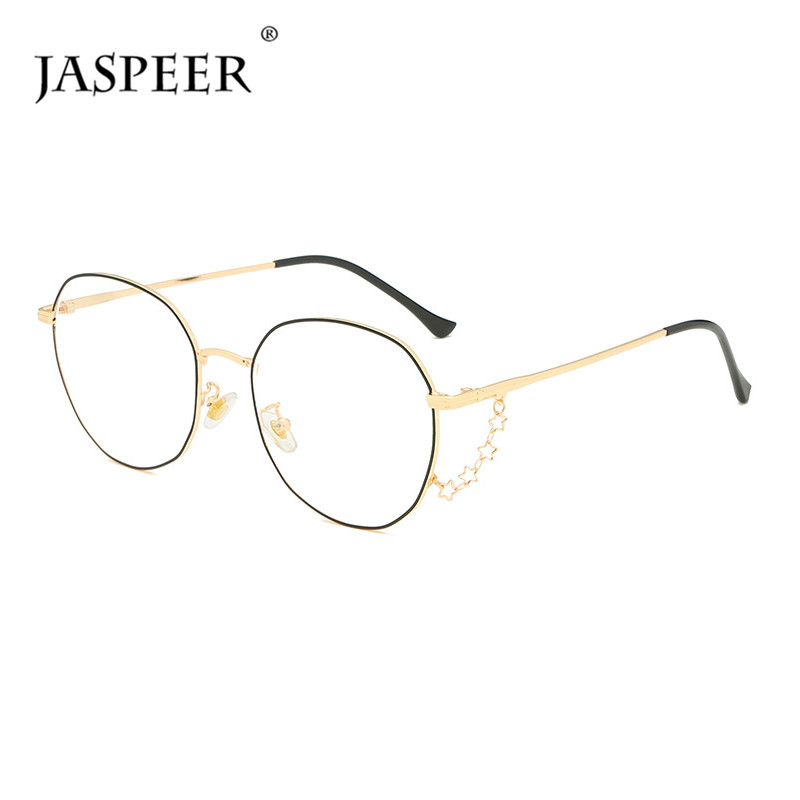 JASPEER Anti Blue Light Eye Glass Frame Women Light Weight Anti Eyestrain Star Decoration Eyewear Ladies Optical Myopia Frames
JASPEER Anti Blue Light Eye Glass Frame Women Light Weight Anti Eyestrain Star Decoration Eyewear Ladies Optical Myopia Frames