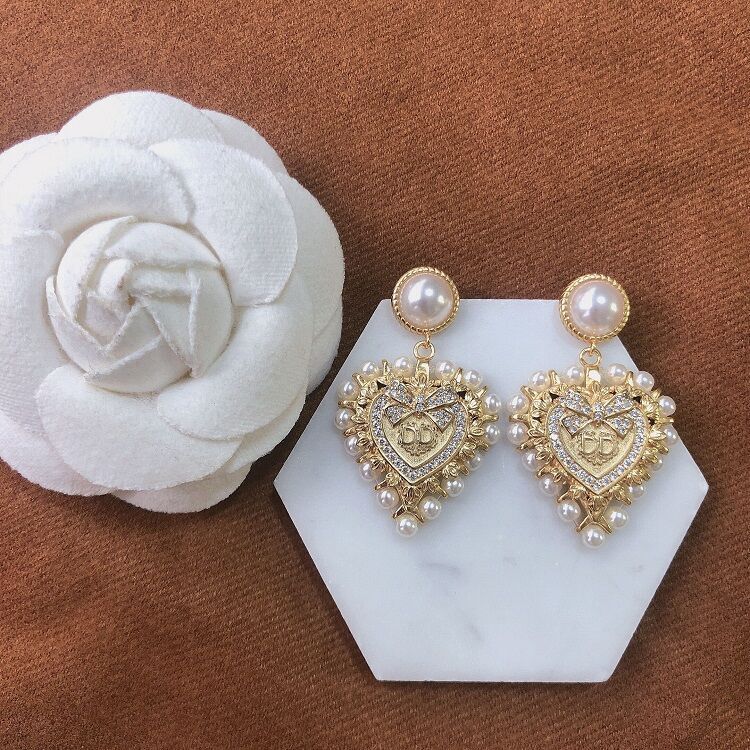 D home/Di Home 2020 new diamond heart pearl earrings fashion Internet celebrity temperament brass material, Golden
D home/Di Home 2020 new diamond heart pearl earrings fashion Internet celebrity temperament brass material, Golden