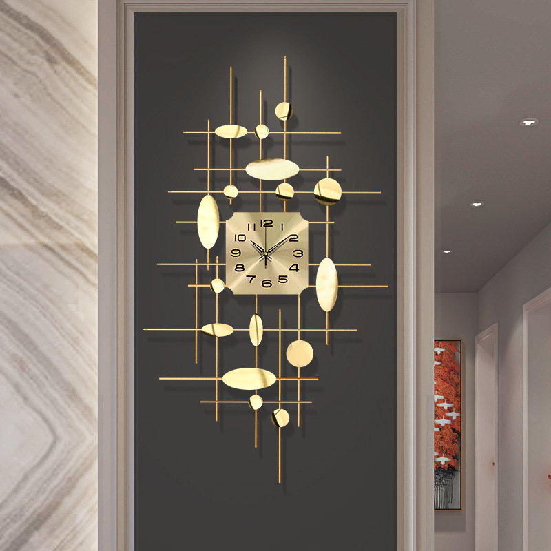Living Room Fashion Creative Quiet Clock Household Dining Room Atmosphere Modern Light Luxury Decorative Wall Clock 
Living Room Fashion Creative Quiet Clock Household Dining Room Atmosphere Modern Light Luxury Decorative Wall Clock