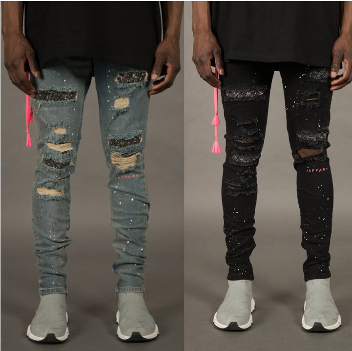 Men casual jeans fashion washed distressed stretch slim fit jeans men pencil pants street hip-hop style denim pants, 01
Men casual jeans fashion washed distressed stretch slim fit jeans men pencil pants street hip-hop style denim pants, 01