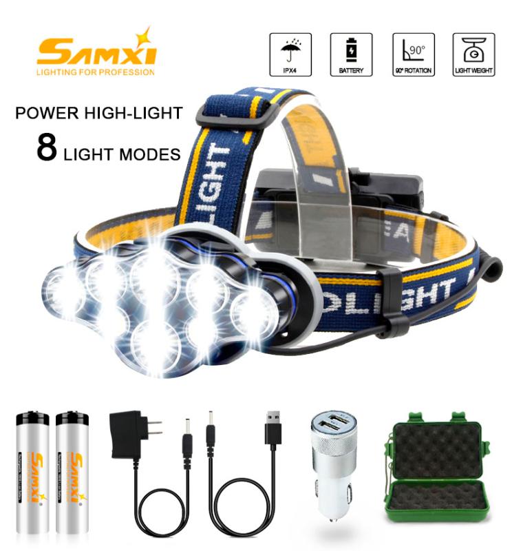 New 5/6/7/8 Lamp Holder Power Lights Headlamp Rechargeable LED Headlights For Hunting Fishing Waterproof Head Lamp Head Torch
New 5/6/7/8 Lamp Holder Power Lights Headlamp Rechargeable LED Headlights For Hunting Fishing Waterproof Head Lamp Head Torch