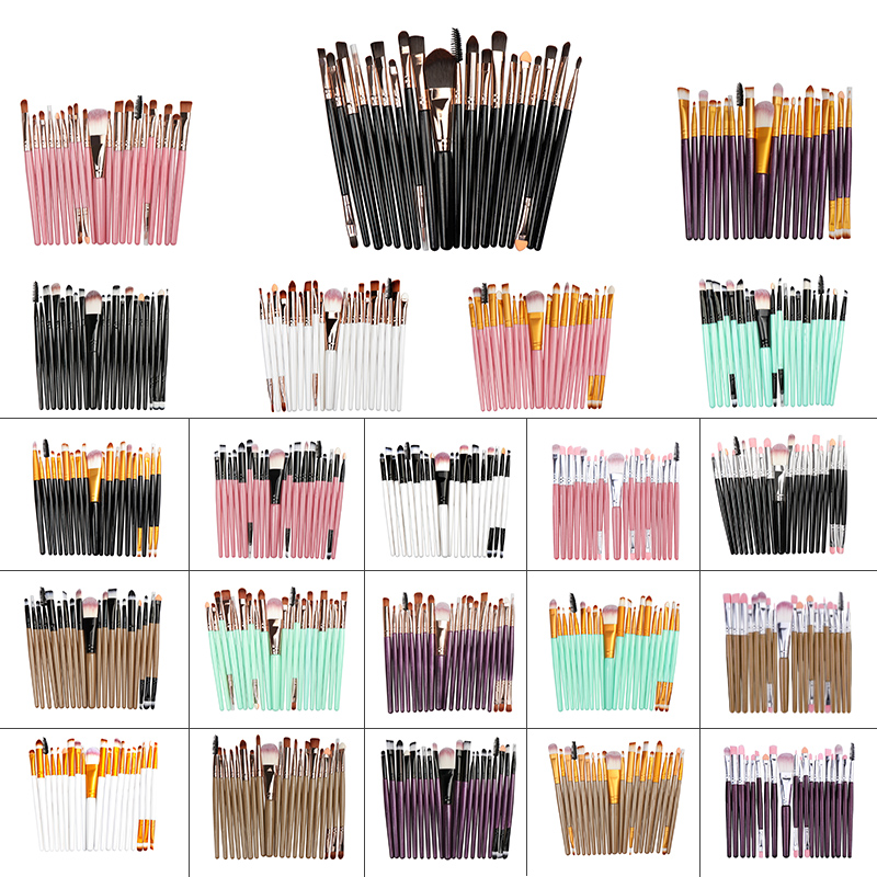 20 Pcs Makeup Brushes Eye Shadow Brush Foundation Brush Eyebrow Lip Makeup Set Beauty Tools
20 Pcs Makeup Brushes Eye Shadow Brush Foundation Brush Eyebrow Lip Makeup Set Beauty Tools
