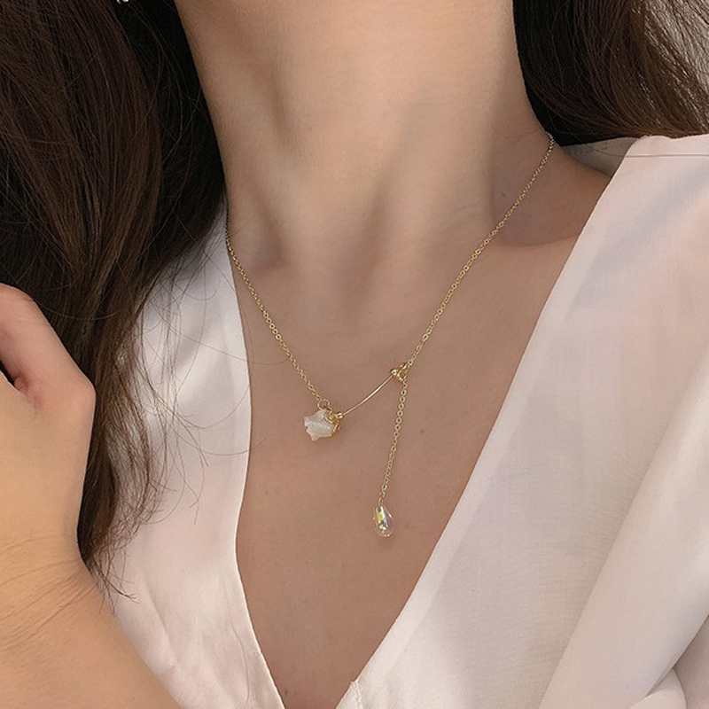 New Handmade Shell Flower Pendant Necklace Beauty Gold Plated Charm Valentine Gifts Women Fashion White Rose Jewelry
New Handmade Shell Flower Pendant Necklace Beauty Gold Plated Charm Valentine Gifts Women Fashion White Rose Jewelry
