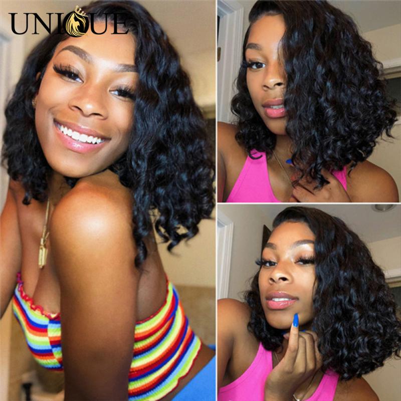 13*4 Lace Frontal Wig Bob Loose Deep Wave Wig Pre-Plucked Brazilian Short Bob Wigs Remy Human Hair Wigs 4x4 Lace Closure, As pic
13*4 Lace Frontal Wig Bob Loose Deep Wave Wig Pre-Plucked Brazilian Short Bob Wigs Remy Human Hair Wigs 4x4 Lace Closure, As pic