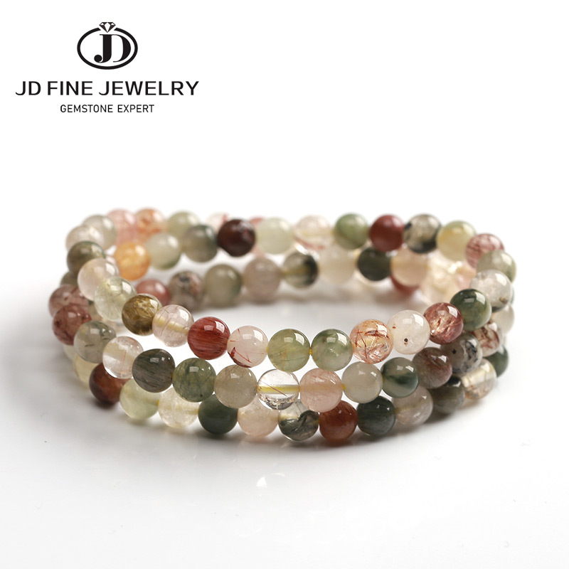 JD New Style MultiColor Red Green Rutilated Bracelet Suitable For All Occasions Tiny Multilayer Shinny Bracelets Ladies Jewelry
JD New Style MultiColor Red Green Rutilated Bracelet Suitable For All Occasions Tiny Multilayer Shinny Bracelets Ladies Jewelry