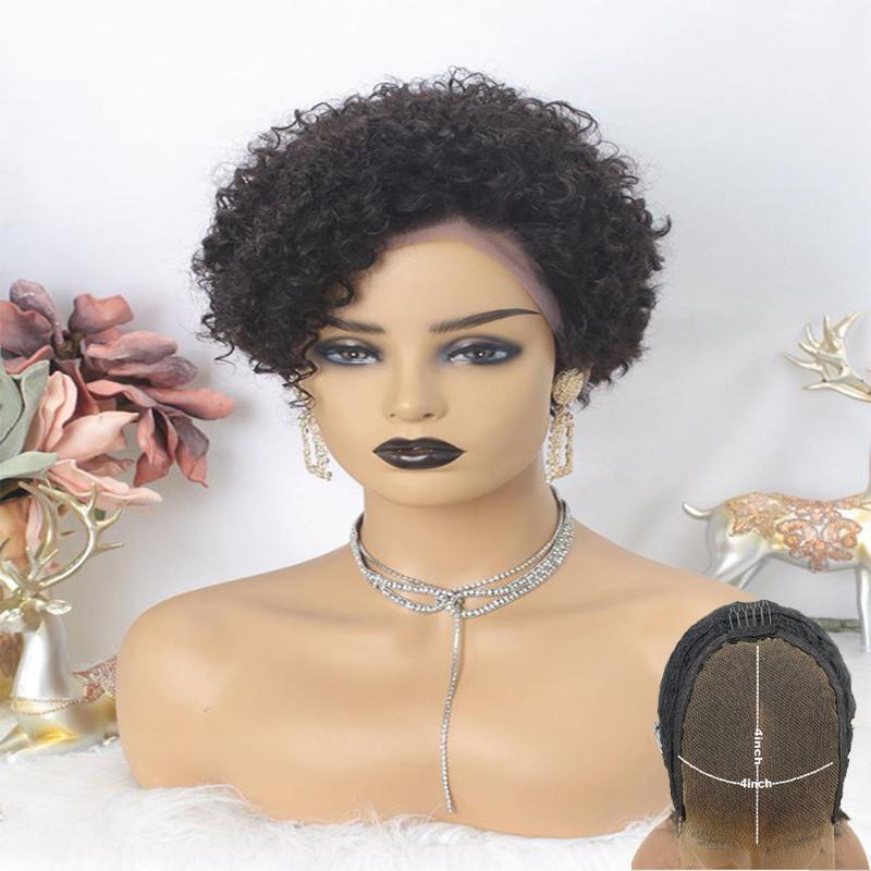 Atina Short Pixie Cut Wig Short Bob 4*4 Lace Closure Human Hair Wig For Black Women Pre Plucked Glueless Natural Remy Soft Feel, 4x4
Atina Short Pixie Cut Wig Short Bob 4*4 Lace Closure Human Hair Wig For Black Women Pre Plucked Glueless Natural Remy Soft Feel, 4x4
