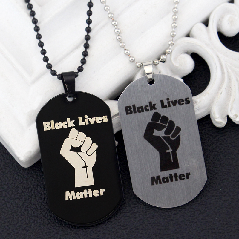 USA Black Resist Fist Black Lives Matter Necklace Hip Hop African American Protest Pendant Necklaces Jewelry Accessories
USA Black Resist Fist Black Lives Matter Necklace Hip Hop African American Protest Pendant Necklaces Jewelry Accessories