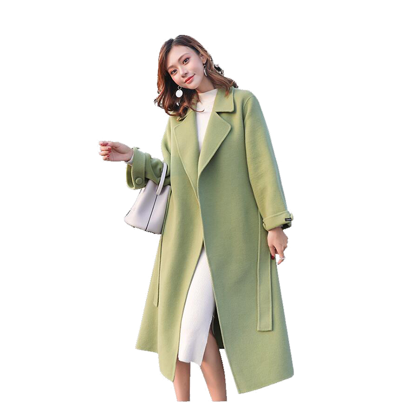 Medium long Woolen Coat Female Autumn Winter 2020 New Women' Temperament Loose Thick Large size Woolen Coats Women' clothing, Fruit green
Medium long Woolen Coat Female Autumn Winter 2020 New Women' Temperament Loose Thick Large size Woolen Coats Women' clothing, Fruit green