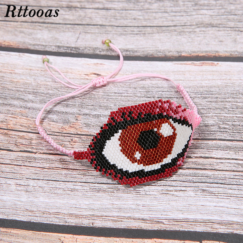 Charm Bracelets Rttooas Big Evil Eye Bracelet For Women Pulseras Delica MIYUKI Beads Handmade Woven Gift Jewelry
Charm Bracelets Rttooas Big Evil Eye Bracelet For Women Pulseras Delica MIYUKI Beads Handmade Woven Gift Jewelry