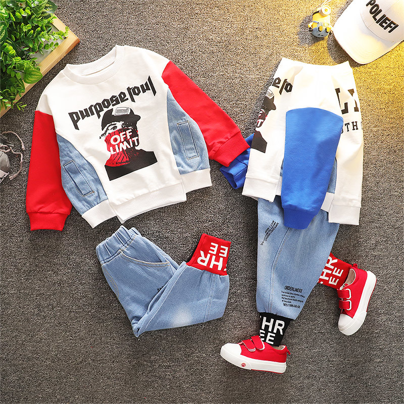 Children's clothing boys autumn suits 2020 new children's foreign style spring and autumn children's baby sports handsome denim, Red
Children's clothing boys autumn suits 2020 new children's foreign style spring and autumn children's baby sports handsome denim, Red