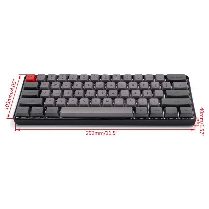 RGB LED Backlit Wired Mechanical Keyboard,Portable Compact Waterproof Mini PBT
RGB LED Backlit Wired Mechanical Keyboard,Portable Compact Waterproof Mini PBT