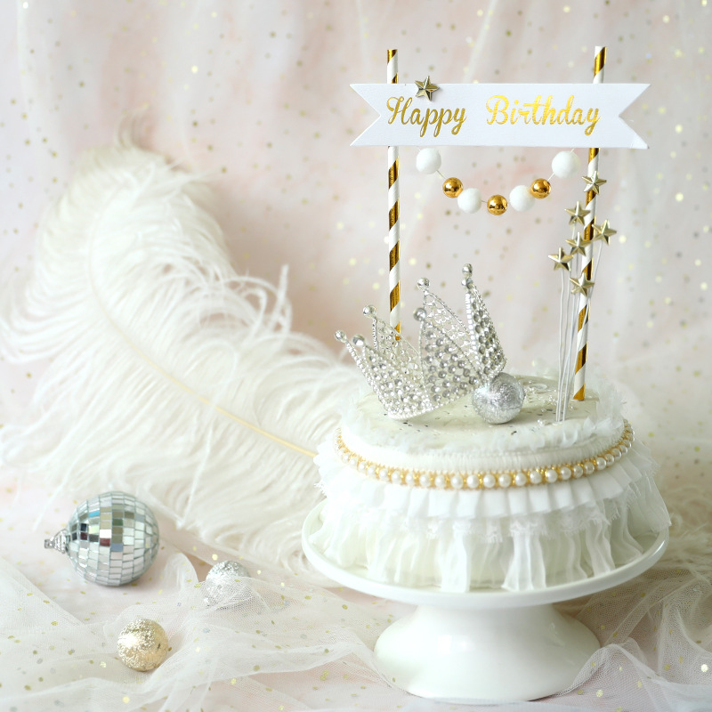 Royal Platinum Banner Gold Ball Star Happy Birthday Cake Topper Romantic Charming Crown Decorations Party Supplies Kids Favors
Royal Platinum Banner Gold Ball Star Happy Birthday Cake Topper Romantic Charming Crown Decorations Party Supplies Kids Favors