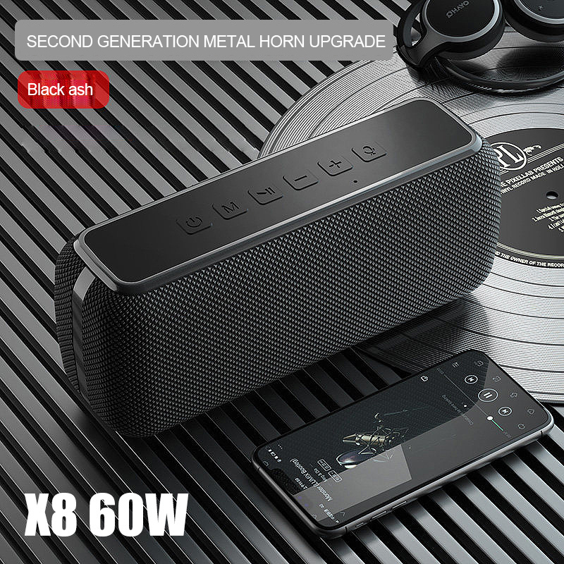 60W Bluetooth 5.0 Speaker DSP Portable Home Outdoor Heavy Bass Waterproof TF Card AUX Car Stereo Series Supported Subwoofer
60W Bluetooth 5.0 Speaker DSP Portable Home Outdoor Heavy Bass Waterproof TF Card AUX Car Stereo Series Supported Subwoofer