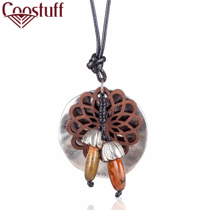 Women's Wooden Flower Jewelry Necklace Vintage Statement Necklaces&Pendants Handmade Wholesale Long Chain Suspension Accessories
Women's Wooden Flower Jewelry Necklace Vintage Statement Necklaces&Pendants Handmade Wholesale Long Chain Suspension Accessories