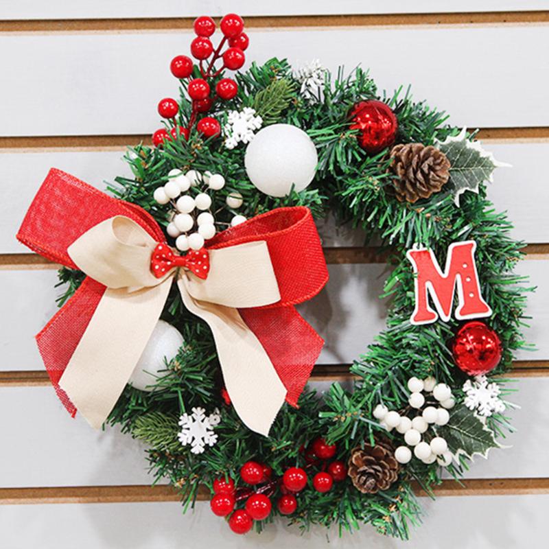 1x PVC 30cm Christmas Wreath Front Door Hanging Garland Holiday Home Decorations Christmas Wreath Decors, As pic
1x PVC 30cm Christmas Wreath Front Door Hanging Garland Holiday Home Decorations Christmas Wreath Decors, As pic