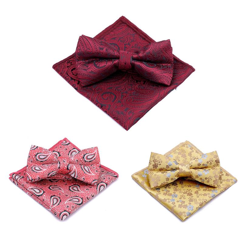 Linbaiway Polyester Jacquard Bowtie Pocket Squares Set for Man Suits Bowtie Handkerchief Set for Wedding Hanky Custom Logo
Linbaiway Polyester Jacquard Bowtie Pocket Squares Set for Man Suits Bowtie Handkerchief Set for Wedding Hanky Custom Logo