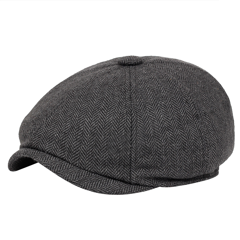 Men beret vintage Herringbone Gatsby Tweed peaky blinders hat Newsboy Beret Hat spring Flat Peaked Hats, Dark grey
Men beret vintage Herringbone Gatsby Tweed peaky blinders hat Newsboy Beret Hat spring Flat Peaked Hats, Dark grey