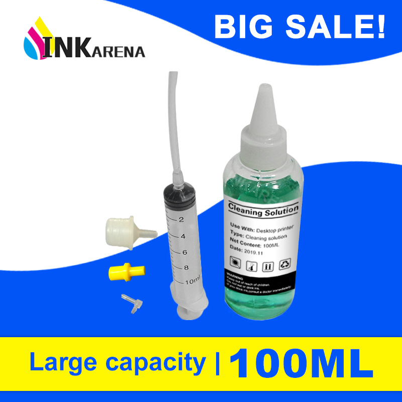 INKARENA 100ML PrintHead Printer Head Cleaning Solution Cleaning Liquid for Inkjet Printers With And All Tools
INKARENA 100ML PrintHead Printer Head Cleaning Solution Cleaning Liquid for Inkjet Printers With And All Tools