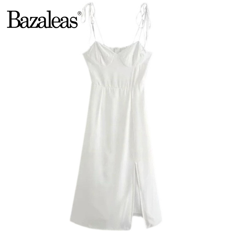 Bazaleas Elegant Split women Dresses Sexy Elastic vestidos Vintage Adjust spaghetti strap women dress, 141 white d213
Bazaleas Elegant Split women Dresses Sexy Elastic vestidos Vintage Adjust spaghetti strap women dress, 141 white d213