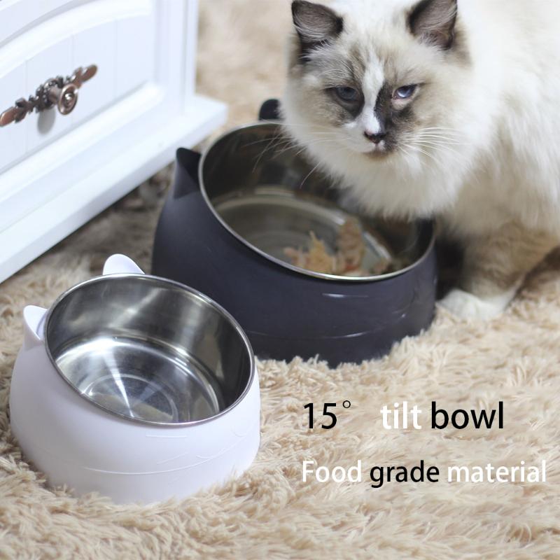 15 Degree Tilted Pet Cat Bowl Stainless Steel Puppy Cats Drink Water Feeder With Non-slip Base Neck Protection Dish Bowl
15 Degree Tilted Pet Cat Bowl Stainless Steel Puppy Cats Drink Water Feeder With Non-slip Base Neck Protection Dish Bowl