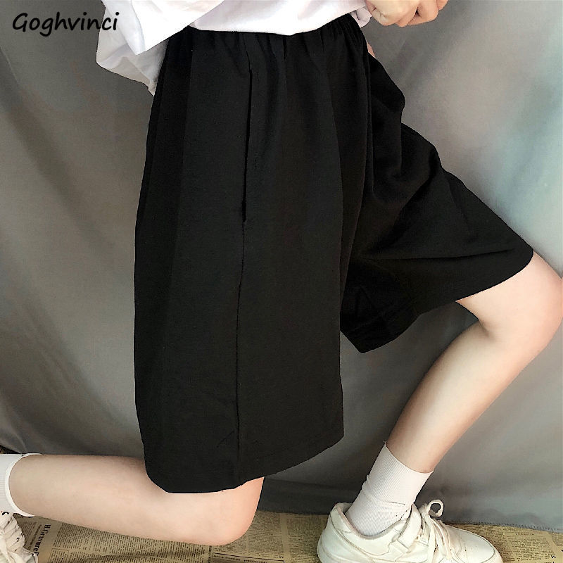 Shorts Women Knee-length Summer Loose BF Streetwear Harajuku Wide-leg Couples Students Unisex Fashion All-match Ulzzang Chic New, Black
Shorts Women Knee-length Summer Loose BF Streetwear Harajuku Wide-leg Couples Students Unisex Fashion All-match Ulzzang Chic New, Black